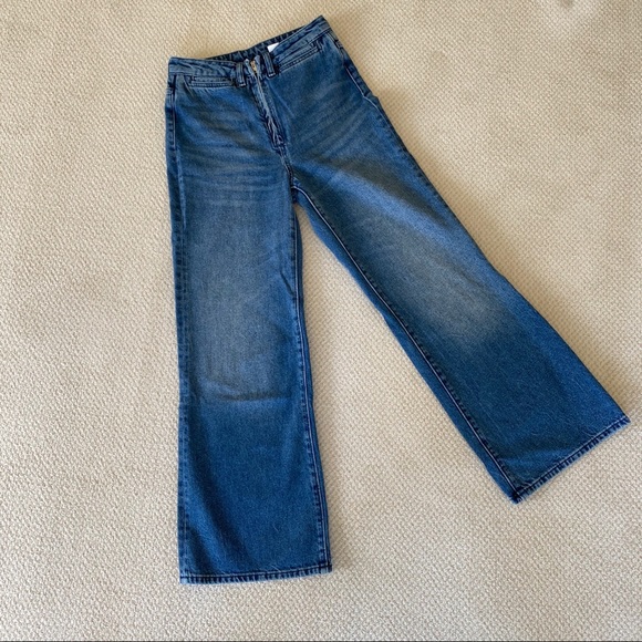H&M Wide Leg High Waist Jeans - Picture 1 of 4